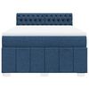 vidaXL Boxspringbett mit Matratze Blau 140x200 cm Stoff