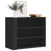 vidaXL Wandregal Schwarz 75x35x60 cm Holzwerkstoff