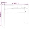 vidaXL Konsolentisch Räuchereiche 105x30x80 cm Holzwerkstoff