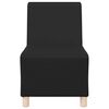 vidaXL Modulares Armfreies Sofa 2 pcs Schwarz 55 x 74 x 82 cm