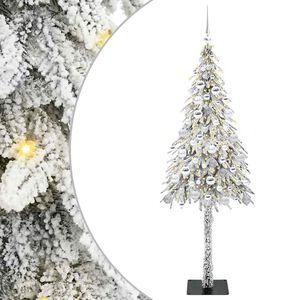 vidaXL Weihnachtsbaum mit 300 LEDs Wei&szlig; 180 cm PE und Stahl