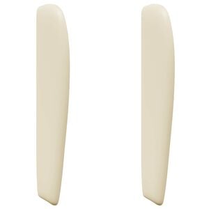 vidaXL Kopfteil Ohr Creme PVC