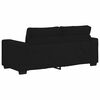 vidaXL 2-Sitzer-Sofa Schwarz 140 cm Stoff