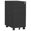 vidaXL Aktenschrank mit Rollen Anthrazit 30x45x59 cm Stahl