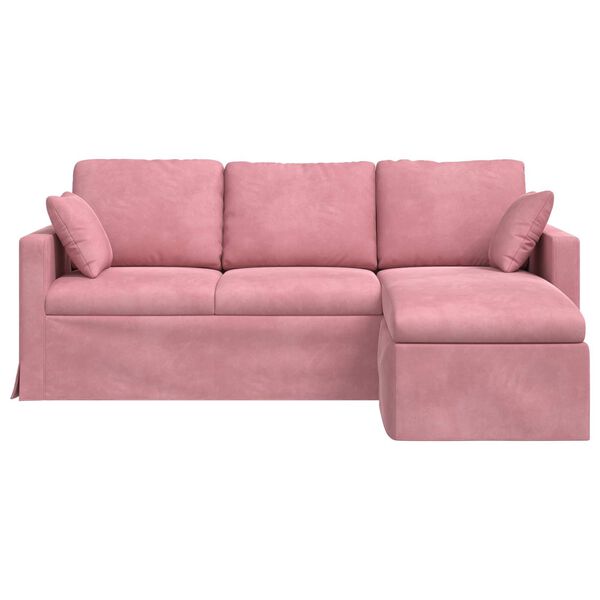 vidaXL Sofa Rosa 198 x 134 x 80 cm Samt