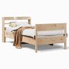vidaXL Massivholzbett ohne Matratze 75x190 cm Kiefernholz
