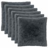 vidaXL Kissenbezug 6 pcs HEERLEN Anthrazit 80 x 80 cm PV Fleece