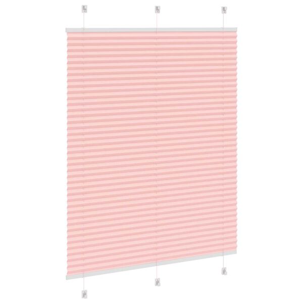 vidaXL Plissee Rosa 105x150 cm Stoffbreite 104,4 cm Polyester