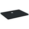 vidaXL Duschbodenablage mit Punkten 90 x 70 x 4 cm ABS Schwarz