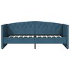 vidaXL Tagesbett mit Matratze USB Blau Samt 90x200 cm