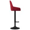 vidaXL Barhocker 2 Stk. Weinrot Samt