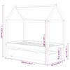 vidaXL Kinderbett mit Schublade Massivholz Kiefer 80x160 cm