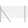vidaXL Outdoor Kettenglied-Zaun Erdfixierung 10 x 1,2 m Gr&uuml;n Netz