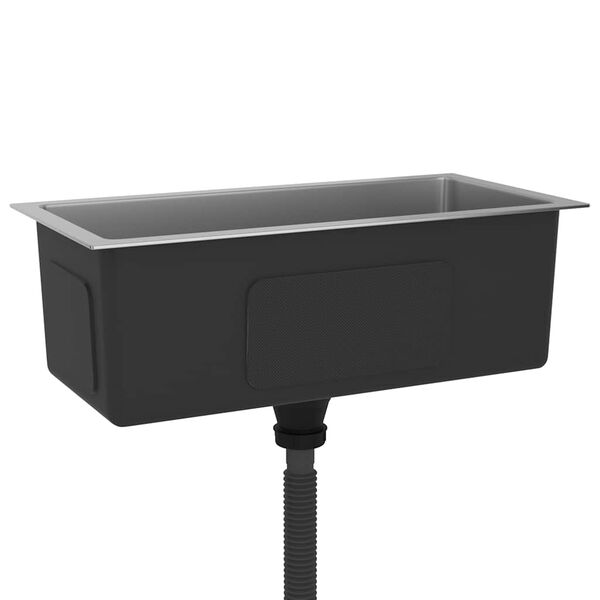 vidaXL Handgemachte Einbausp&uuml;le Edelstahl