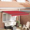 vidaXL Einziehbare Markise Rot 300 x 250 cm Stoff und Aluminium