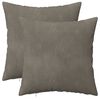 vidaXL Kissenbezug 2 pcs HEERLEN Hellgrau 45 x 45 cm Samt