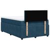 vidaXL Boxspringbett mit Matratze Blau 120x190 cm Samt