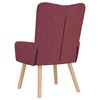 vidaXL Sessel Weinrot 63 x 67 x 94 cm Stoff und Sperrholz