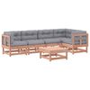 vidaXL 6-tlg. Garten-Lounge-Set mit Kissen Massivholz Douglasie