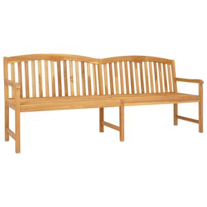 vidaXL Handgefertigte Rosenbank Natur 228 x 60 x 90 cm Massivholz Teak