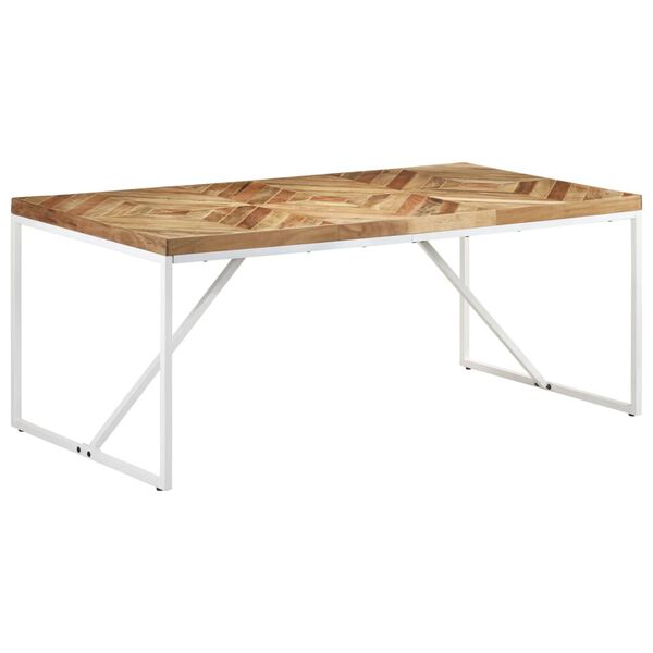 vidaXL Esstisch 180x90x76 cm Akazie und Mango Massivholz