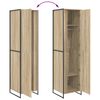 vidaXL Warderobe mit T&uuml;r 2 pcs Sonoma 50 x 50 x 200 cm Holzwerkstoff