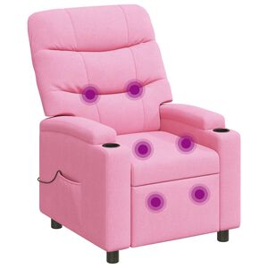 vidaXL Massagesessel mit Liegefunktion Rosa 75 x 93 x 102 cm Stoff
