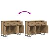 vidaXL Sideboard mit Schubladen Artisan-Eiche 97 x 32,5 x 74,5 cm