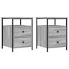 vidaXL Nachttische 2 Stk. Grau Sonoma 44x45x60 cm Holzwerkstoff
