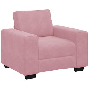 vidaXL Sessel Rosa 60 cm Samt