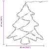 vidaXL Weihnachtsbeleuchtung Weihnachtsbaum-Silhouette 2 Stk. 50 LEDs