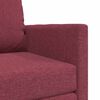 vidaXL Bodensofa mit Schlaffunktion Weinrot 112x174x55 cm Stoff