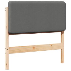 vidaXL Gepolstertes Kopfteil mit Kopfteil Braun und Hellgrau 75 cm