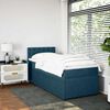 vidaXL Boxspringbett mit Matratze Blau 80x200 cm Samt
