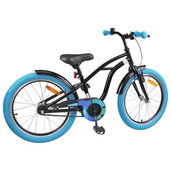 vidaXL Kinderfahrrad 20 Zoll f&uuml;r 6-11 Jahre alt Schwarz