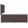 vidaXL Boxspringbett mit Matratze Dunkelbraun 140x190 cm Stoff