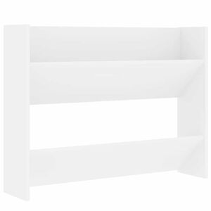 vidaXL Wand-Schuhschrank Wei&szlig; 80x18x60 cm Holzwerkstoff