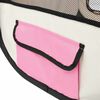 vidaXL Faltbarer Welpenlaufstall mit Tragetasche Rosa 125x125x61 cm