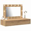 vidaXL Schminktisch mit Speicher Braun 100 x 40 x 70 cm Holzwerkstoff
