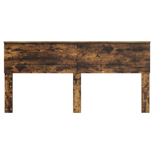 vidaXL Kopfteil Ger&auml;ucherte Eiche 200 cm Holzwerkstoff