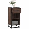 vidaXL Sideboard Braun Eichen-Optik 35,5x35x76 cm Holzwerkstoff Metall