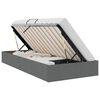 vidaXL Ottoman Bettgestell mit Speicher Dunkelgrau 100 x 200 cm Stoff