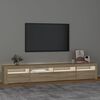vidaXL TV-Schrank mit LED-Leuchten Sonoma-Eiche 240x35x40 cm