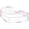vidaXL Boxspringbett mit Matratze Hellgrau 120x200 cm Stoff