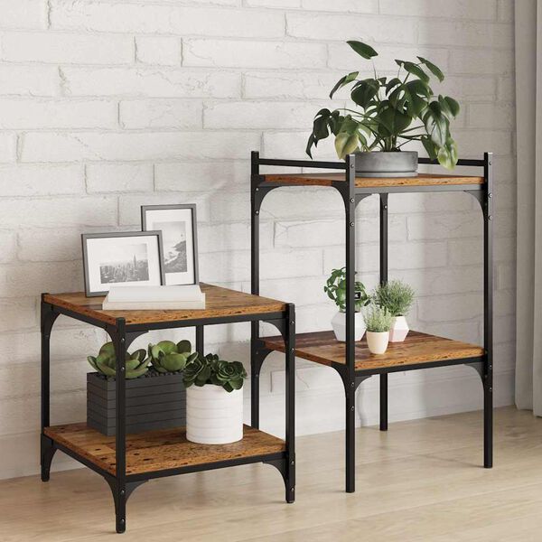 vidaXL Regalbrett 4 pcs Braun 40 x 40 x 1,5 cm Holzwerkstoff