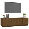 vidaXL TV-Schrank Honigbraun 140x40x40 cm Massivholz Kiefer