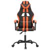 vidaXL Gaming-Stuhl Schwarz und Orange Kunstleder