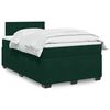 vidaXL Boxspringbett mit Matratze Dunkelgr&uuml;n 120x190 cm Samt