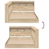 vidaXL B&uuml;cherregal-Bett Sonoma-Eiche 120 x 190 cm Holzwerkstoff