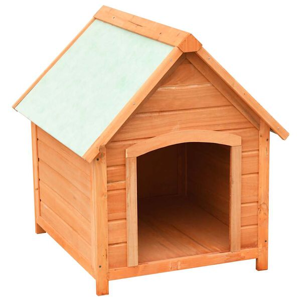 vidaXL Hundehütte Kiefernholz & Tannenholz Massiv 72x85x82 cm